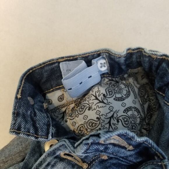 Sugar & Jade Girl's Button Front Rolled Hem Denim Shorts, Size 10S - Picture 7 of 7